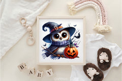 Cute Owl Halloween Scary Owl Clipart Bundle - CraftNest - Digital Crafting and Art