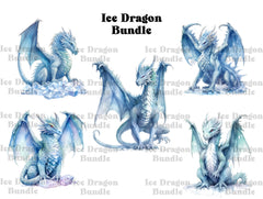 Ice Dragon Clipart - CraftNest