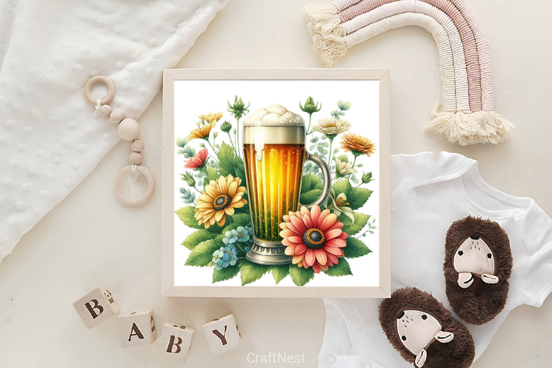 Beer Glass Clipart Bundle - CraftNest - Digital Crafting and Art