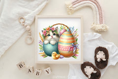 Easter Cat Peeking Clipart Bundle 2 - CraftNest - Digital Crafting and Art