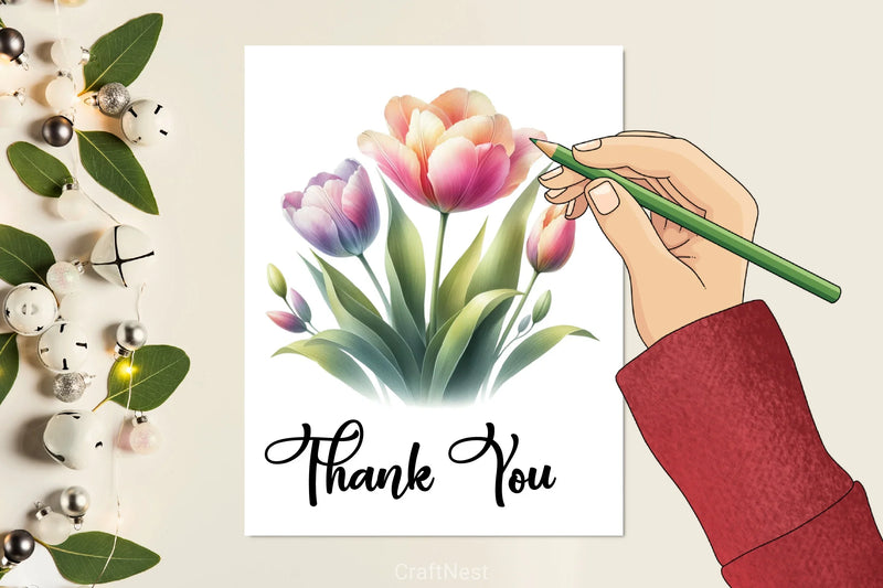 Spring Tulip Clipart Bundle 3 - CraftNest - Digital Crafting and Art