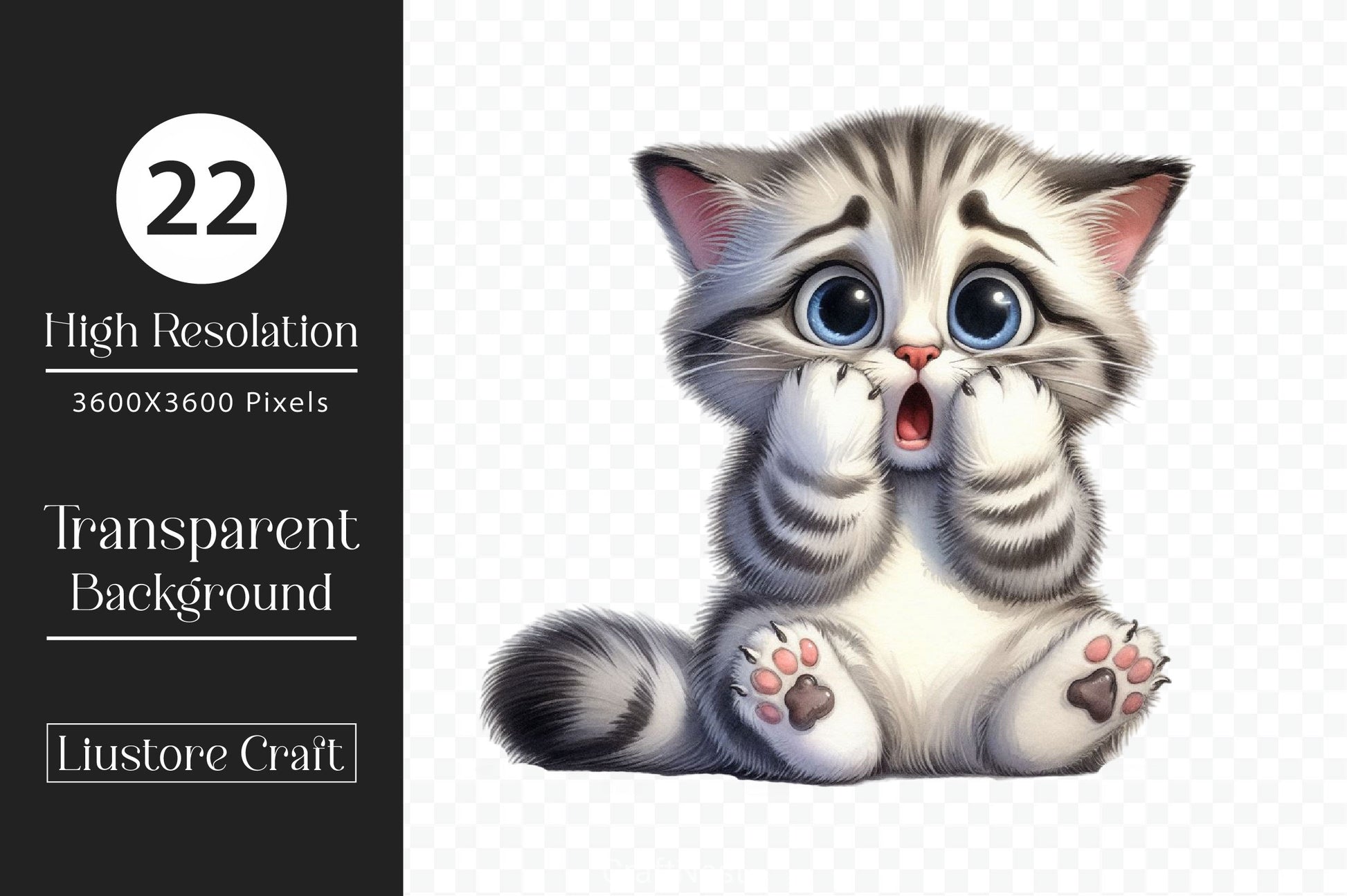 Surprise Cats Clipart Bundle - CraftNest - Digital Crafting and Art