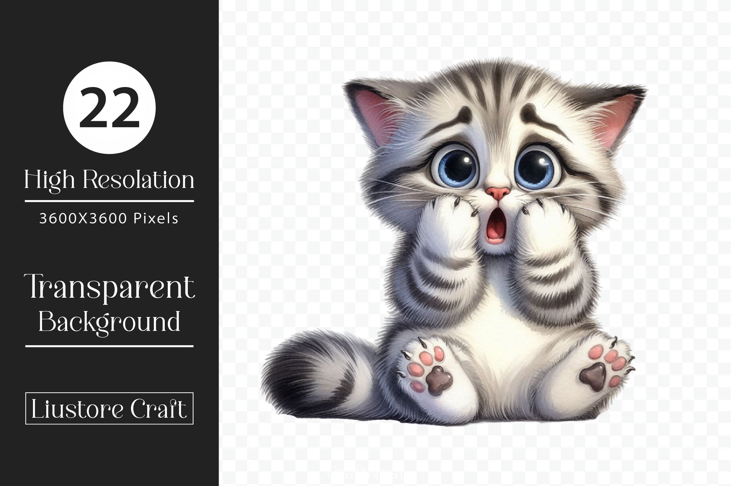 Surprise Cats Clipart Bundle - CraftNest - Digital Crafting and Art