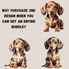 Dachshund Puppies Clipart Bundle 1 - CraftNest - Digital Crafting and Art