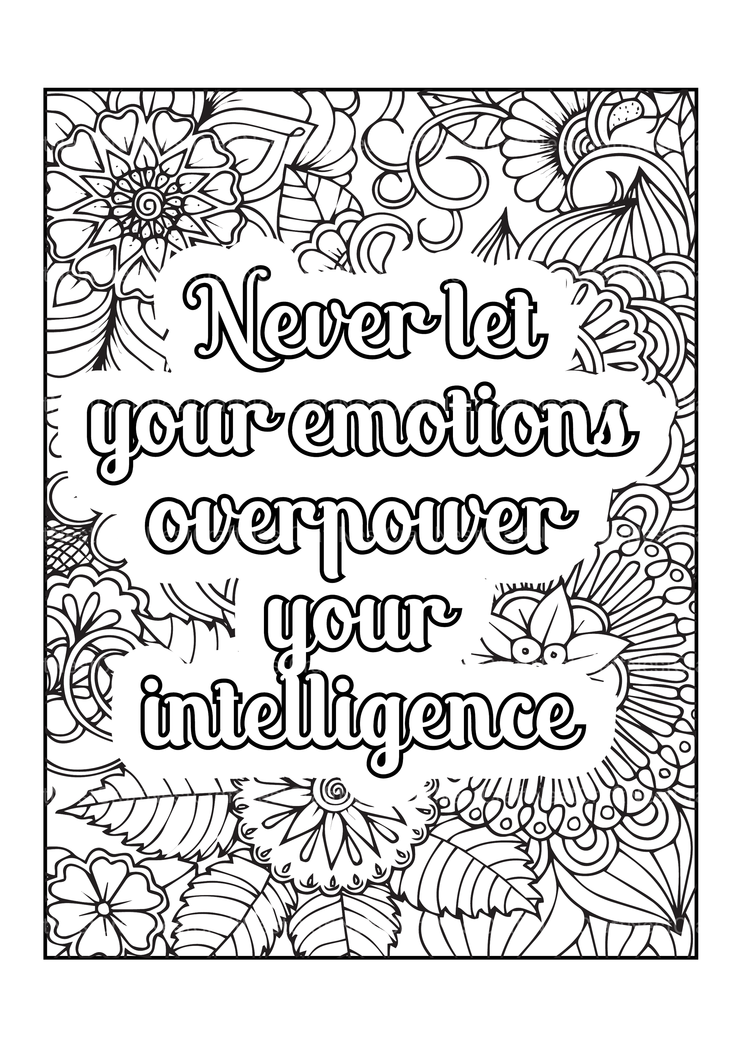 Motivational Quotes Coloring Book 8
