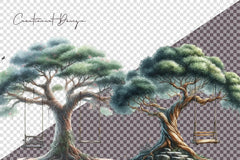 Tree Swings Clipart Bundle - CraftNest - Digital Crafting and Art