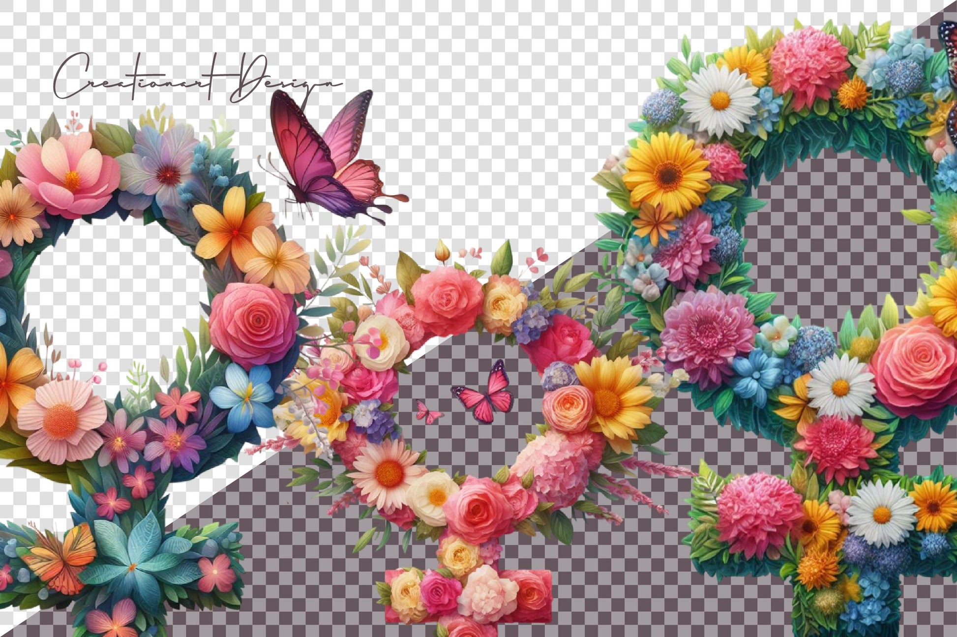 Woman Power Emblem Clipart Bundle - CraftNest - Digital Crafting and Art