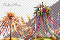 Maypole Clipart Bundle - CraftNest - Digital Crafting and Art