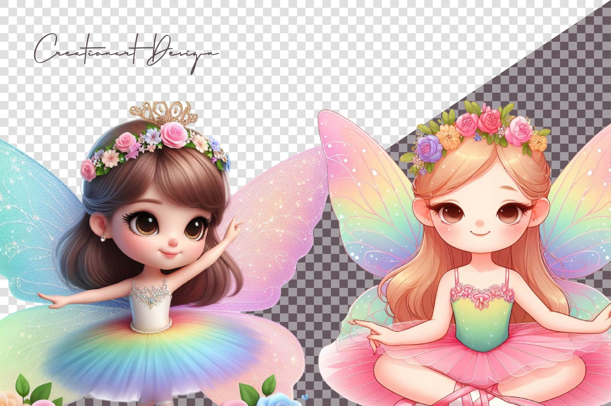 Ballet Fairy Princess Clipart Bundle - CraftNest - Digital Crafting and Art