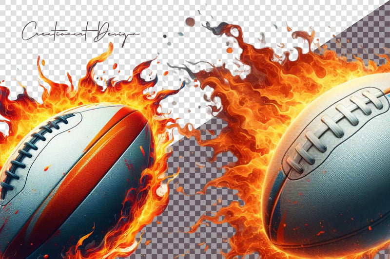 Flaming Soccer Ball Clipart Bundle - CraftNest - Digital Crafting and Art