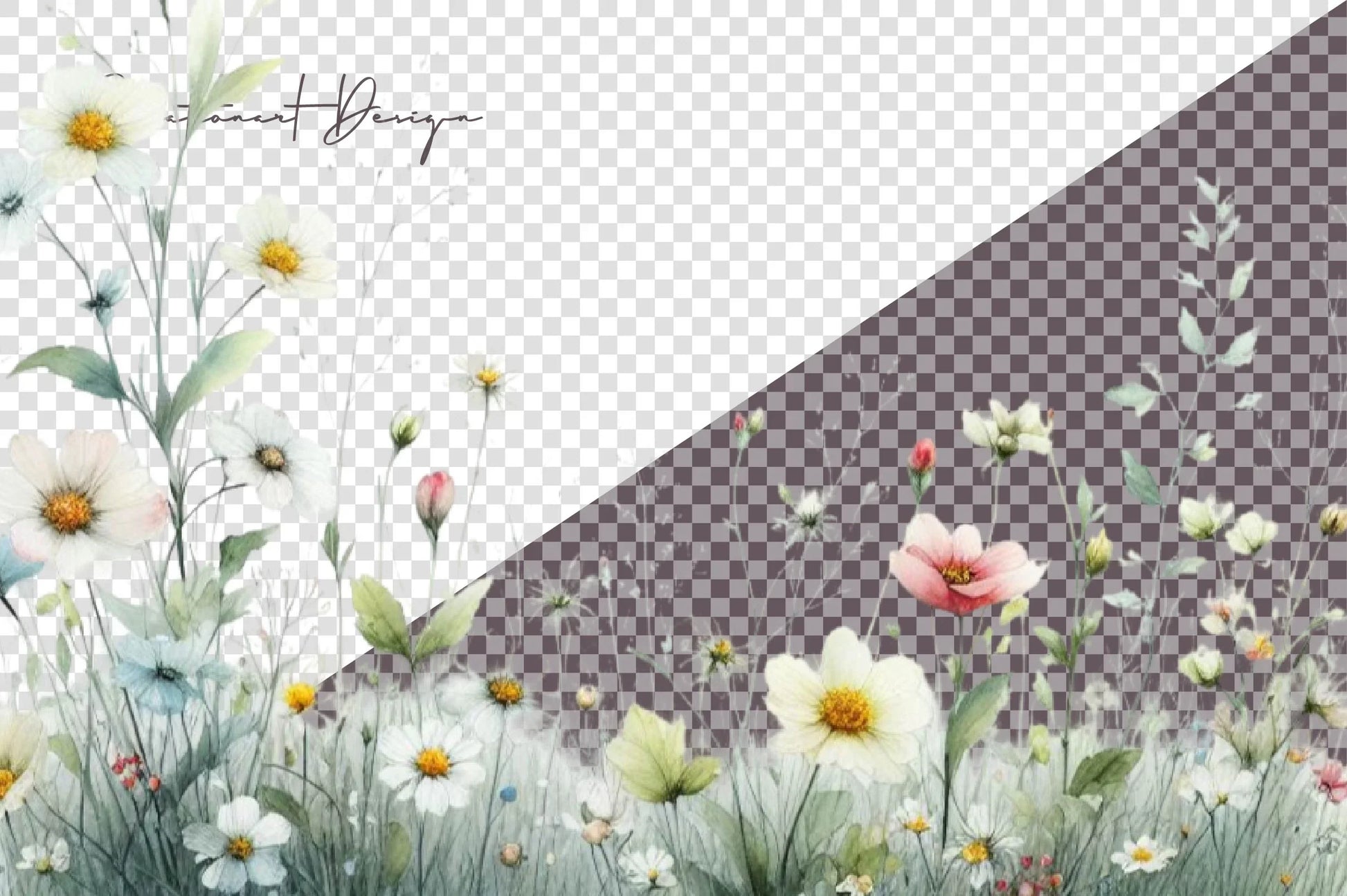 Spring Meadows Clipart Bundle - CraftNest - Digital Crafting and Art