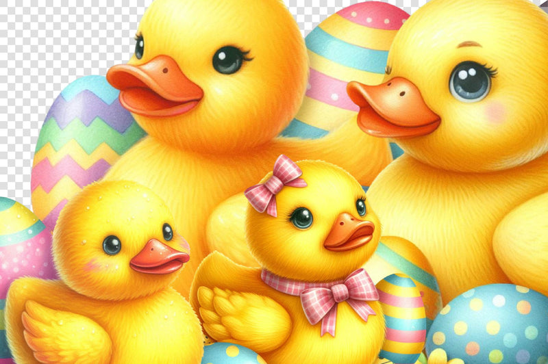 Vintage Easter Duck Clipart Bundle - CraftNest - Digital Crafting and Art