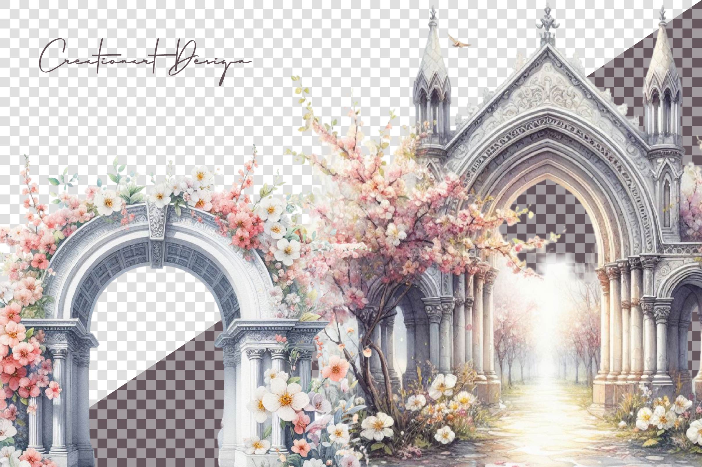 Spring Arches Clipart Bundle - CraftNest - Digital Crafting and Art