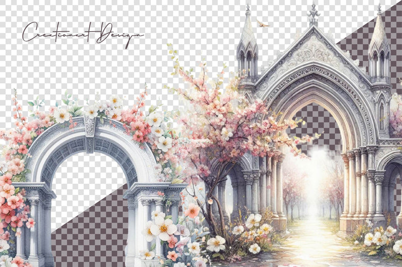 Spring Arches Clipart Bundle - CraftNest - Digital Crafting and Art