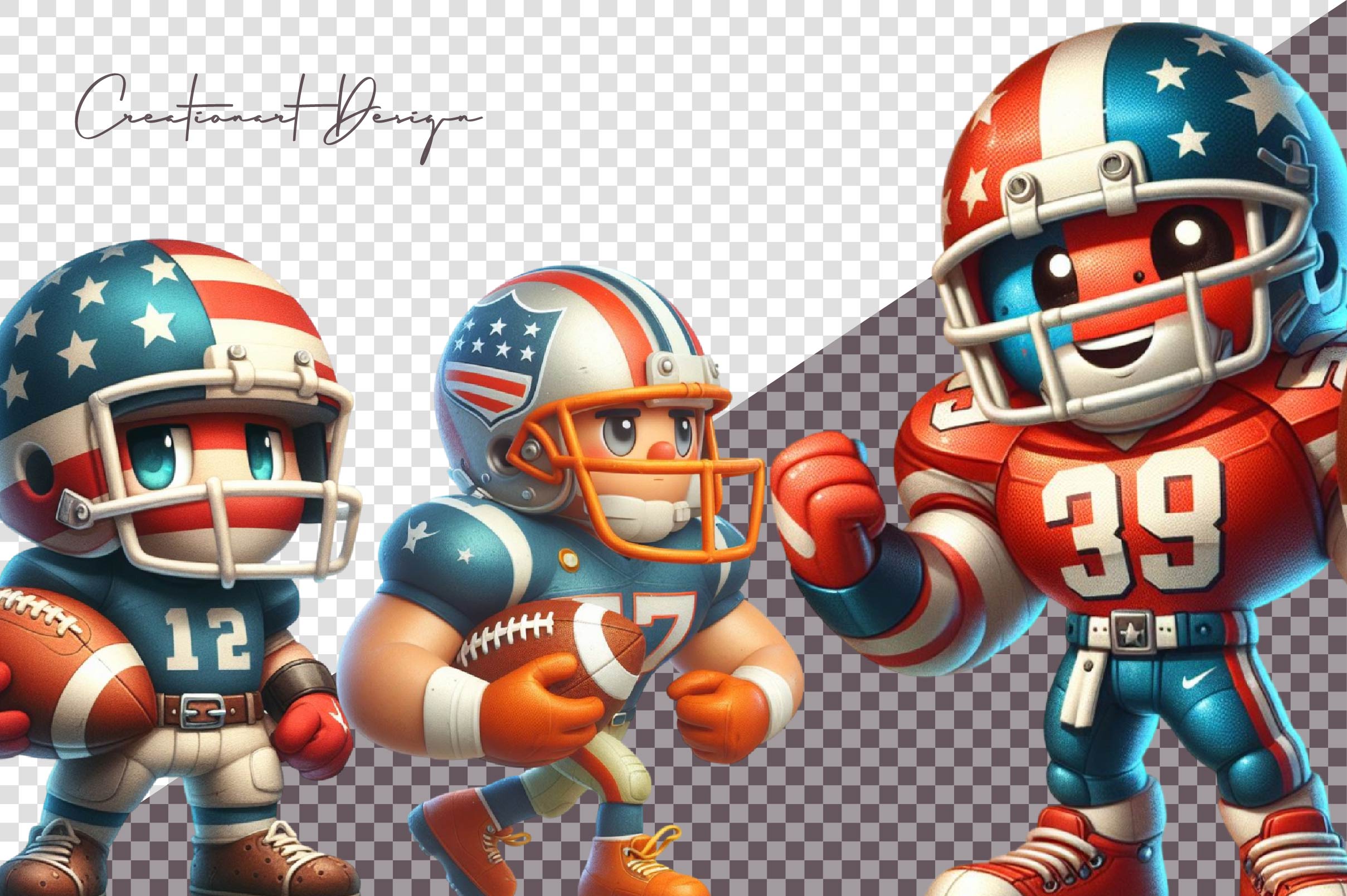 Fantasy Football Players Clipart Bundle - CraftNest - Digital Crafting and Art