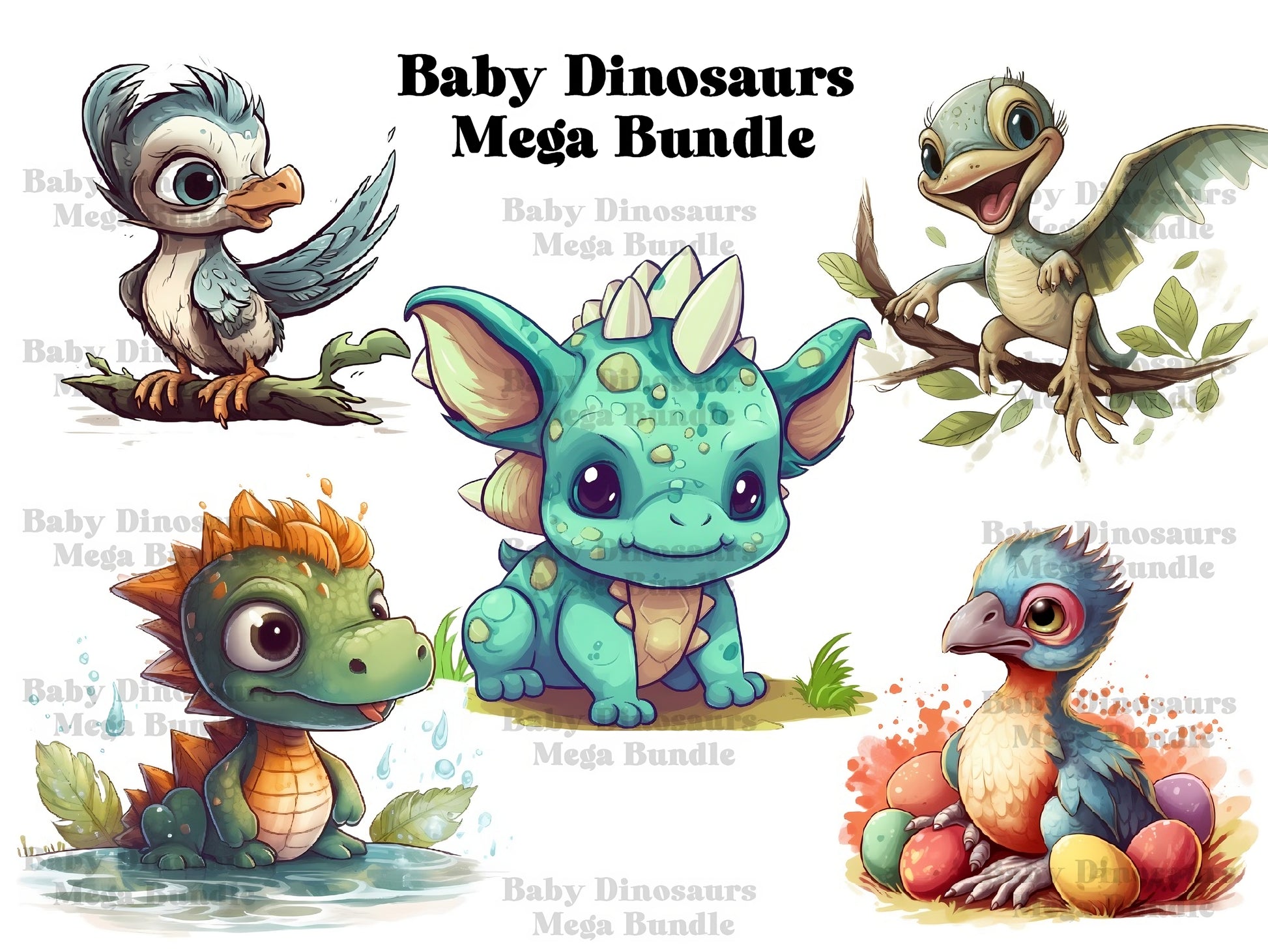 Baby Dinos Clipart - CraftNest