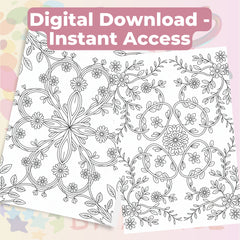 Nature Patterns Coloring Book Bundle - CraftNest - Digital Crafting and Art