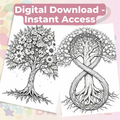 Tree of Life Coloring Book Bundle - CraftNest - Digital Crafting and Art