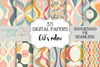 60s Boho Retro Seamless Digital Paper