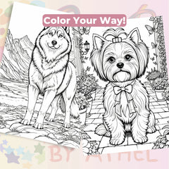 Dog Breeds Coloring Book & Fun Facts Bundle - CraftNest - Digital Crafting and Art
