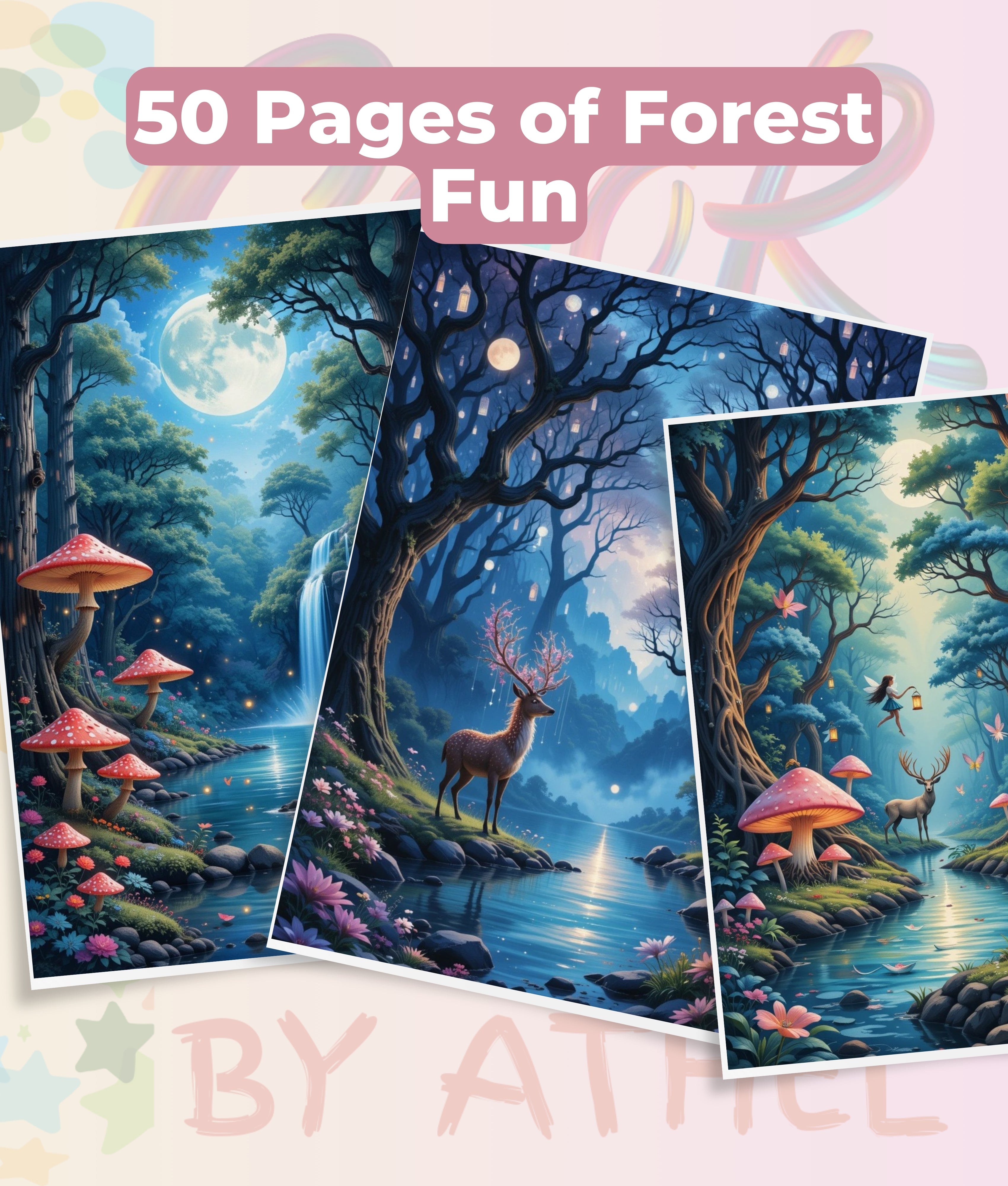 Enchanted Forest Coloring Book Bundle