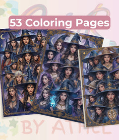 Fierce Witches Coloring Books Bundle - CraftNest - Digital Crafting and Art