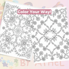 Nature Patterns Coloring Book Bundle - CraftNest - Digital Crafting and Art