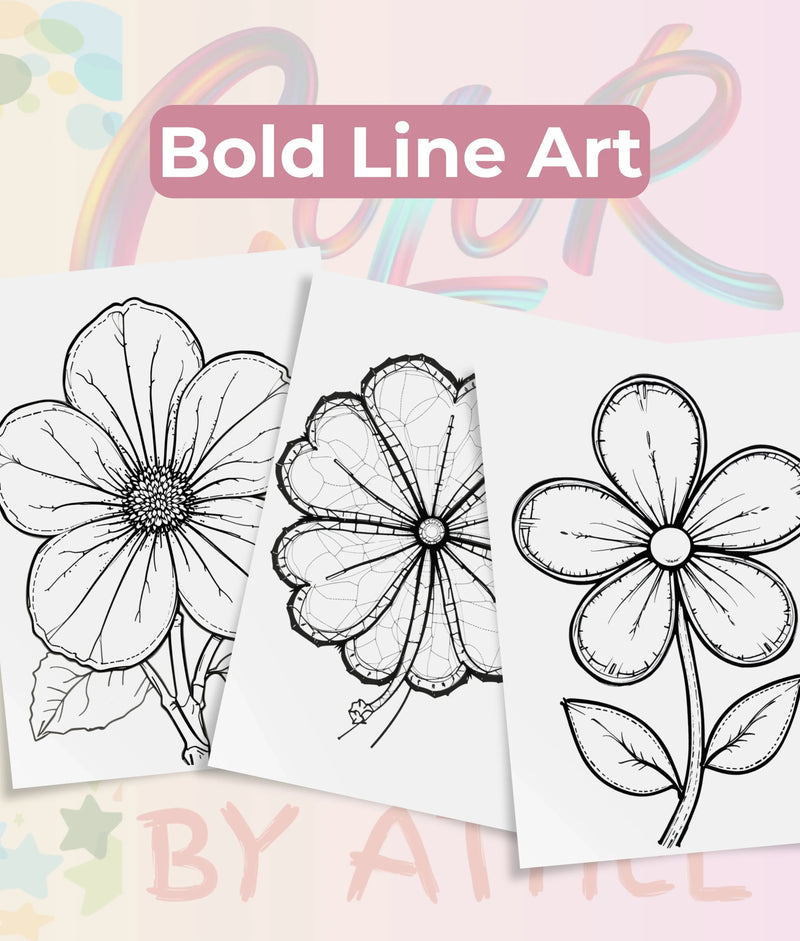 PatchworkStitched Vol 4 Flowers Coloring Books Bundle - CraftNest - Digital Crafting and Art