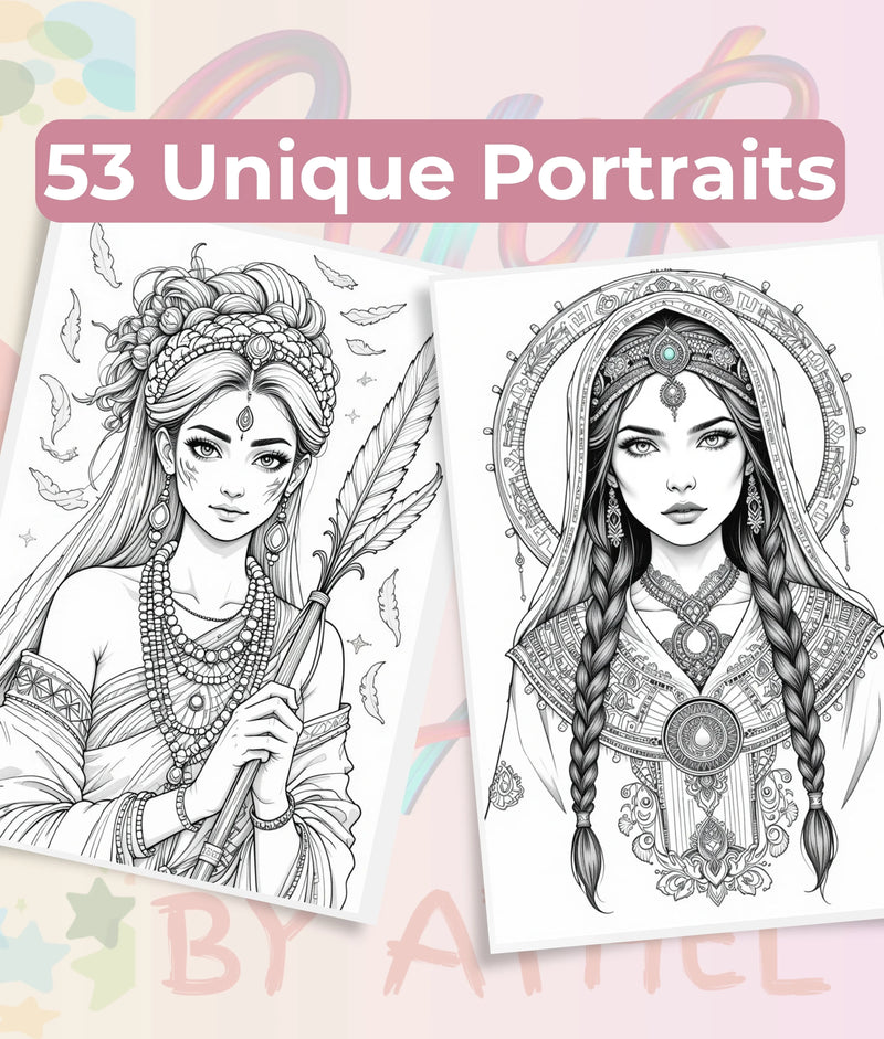 Fierce Witches Coloring Books Bundle - CraftNest - Digital Crafting and Art