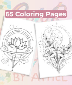 Celestial Garden Motivational Coloring Book Bundle - CraftNest - Digital Crafting and Art