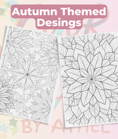 Fall Mandala & Patterns Coloring Books Bundle - CraftNest - Digital Crafting and Art