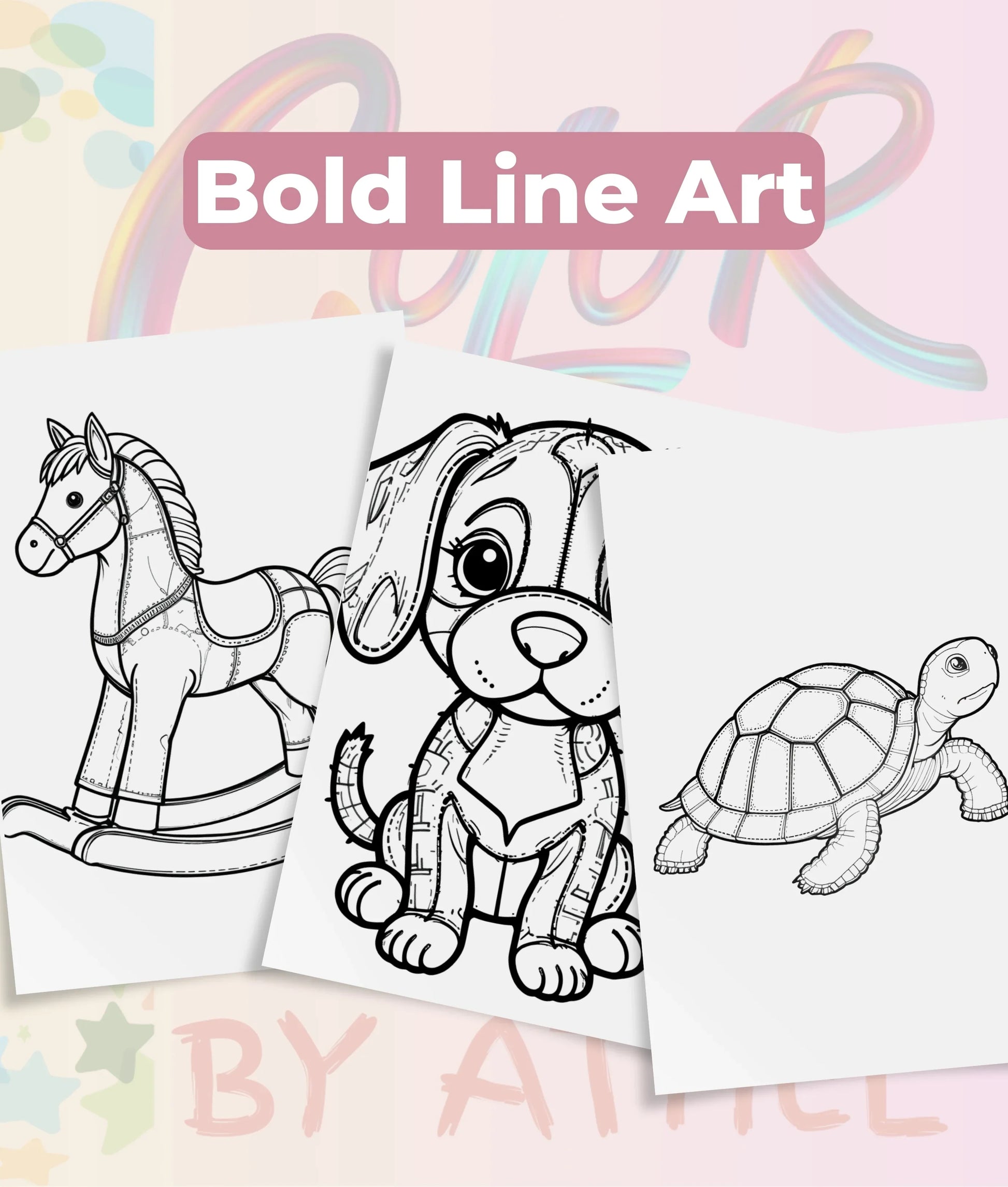 PatchworkStitched Coloring Books Bundle Vol 1 - CraftNest - Digital Crafting and Art