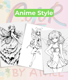 Spring Fairy Coloring Book Bundle - CraftNest - Digital Crafting and Art
