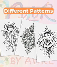 Rose Mandala Coloring Book Bundle - CraftNest - Digital Crafting and Art