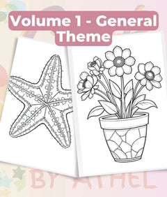 PatchworkStitched Coloring Books Bundle Vol 1 - CraftNest - Digital Crafting and Art