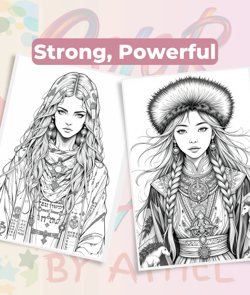 Fierce Witches Coloring Books Bundle - CraftNest - Digital Crafting and Art