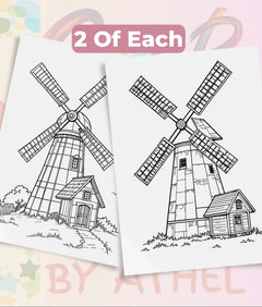 PatchworkStitched Vol 3: Houses Coloring Book Bundle - CraftNest - Digital Crafting and Art