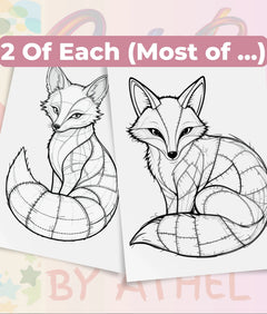 PatchworkStitched Coloring Books Bundle Vol 1 - CraftNest - Digital Crafting and Art