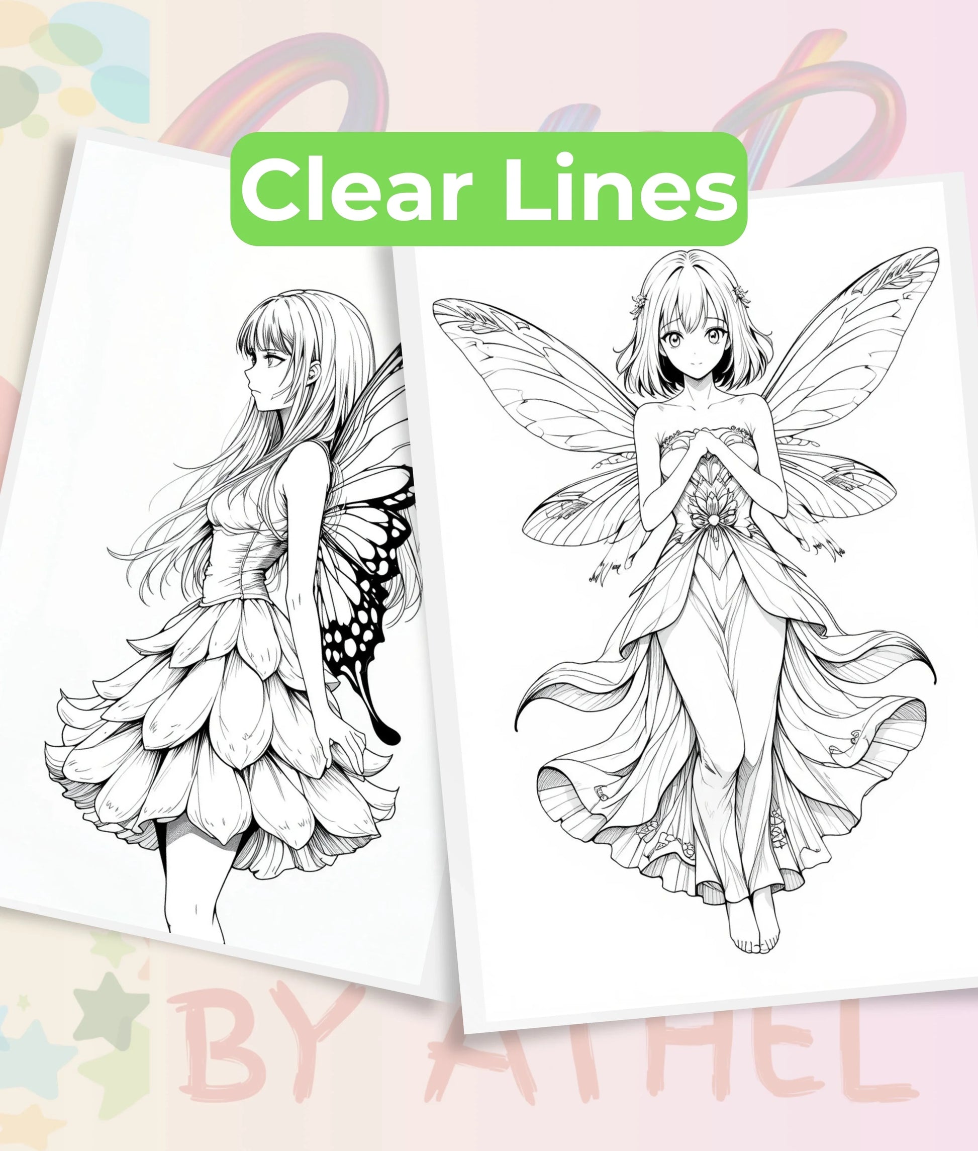 Spring Fairy Coloring Book Bundle - CraftNest - Digital Crafting and Art