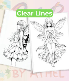 Spring Fairy Coloring Book Bundle - CraftNest - Digital Crafting and Art