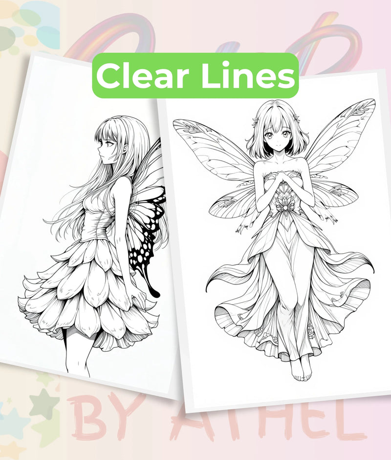 Spring Fairy Coloring Book Bundle - CraftNest - Digital Crafting and Art