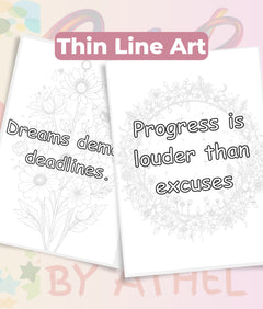 Celestial Garden Motivational Coloring Book Bundle - CraftNest - Digital Crafting and Art