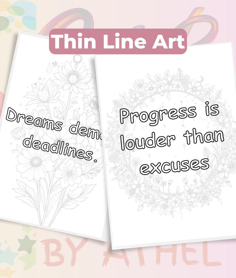 Celestial Garden Motivational Coloring Book Bundle - CraftNest - Digital Crafting and Art