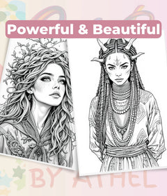 Fierce Witches Coloring Books Bundle - CraftNest - Digital Crafting and Art
