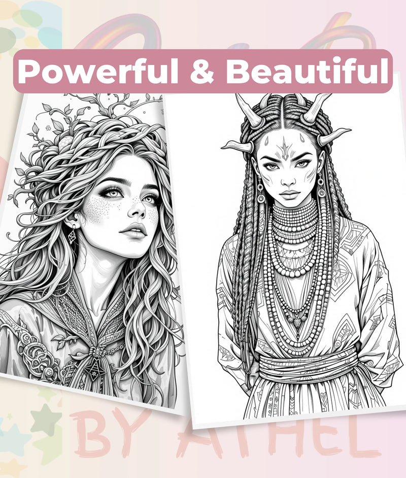 Fierce Witches Coloring Books Bundle - CraftNest - Digital Crafting and Art