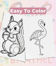 Patchwork Wild Animals Coloring Book Bundle - CraftNest - Digital Crafting and Art