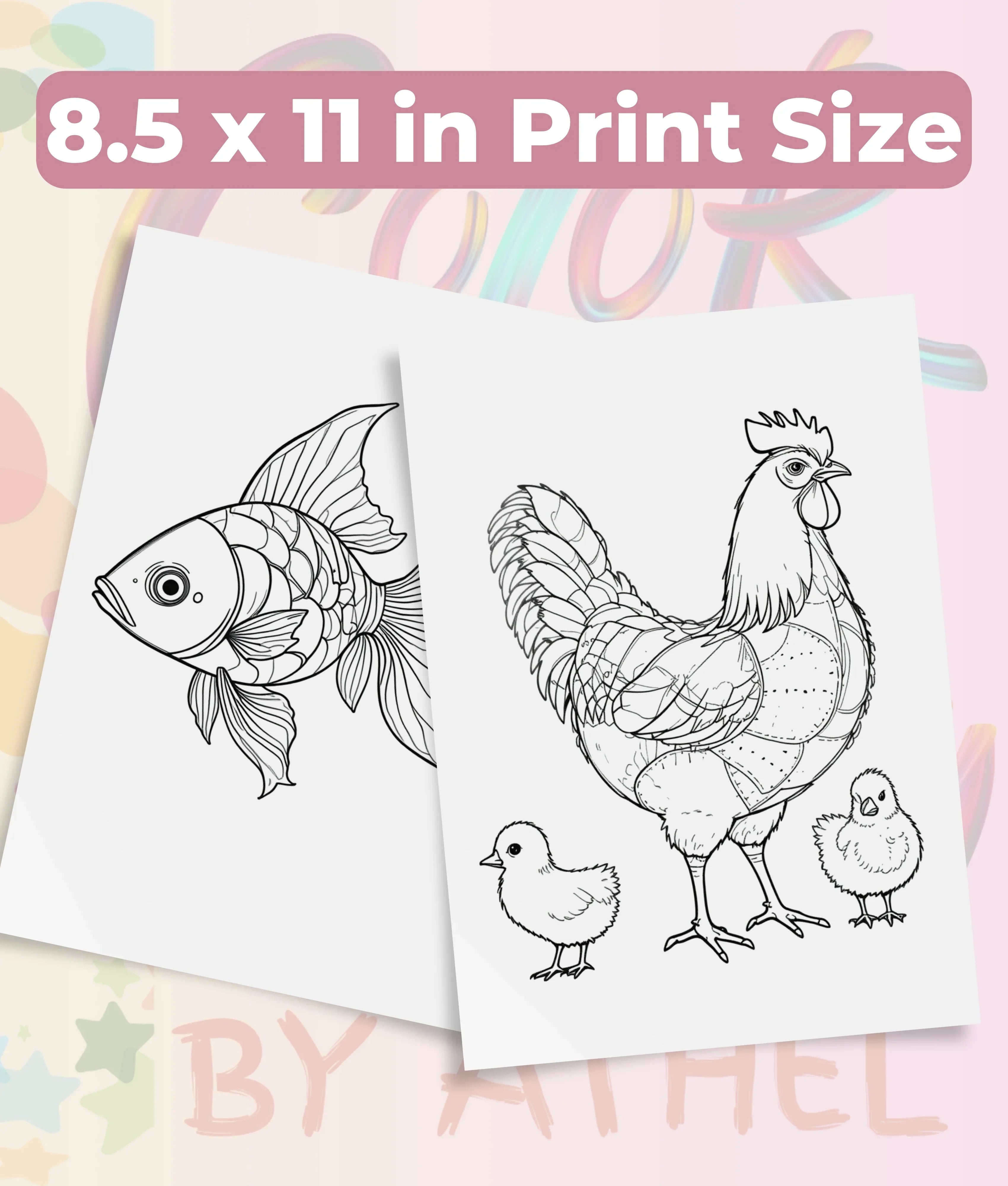 Patchwork Domestic Animals Coloring Book Bundle - CraftNest - Digital Crafting and Art