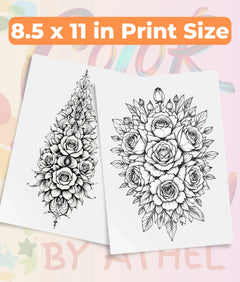 Rose Mandala Coloring Book Bundle - CraftNest - Digital Crafting and Art