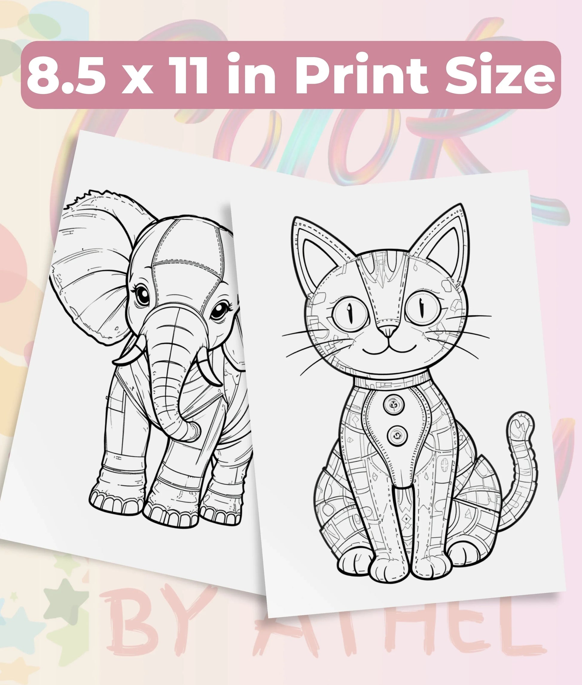 PatchworkStitched Coloring Books Bundle Vol 1 - CraftNest - Digital Crafting and Art