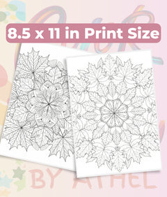 Fall Mandala & Patterns Coloring Books Bundle - CraftNest - Digital Crafting and Art